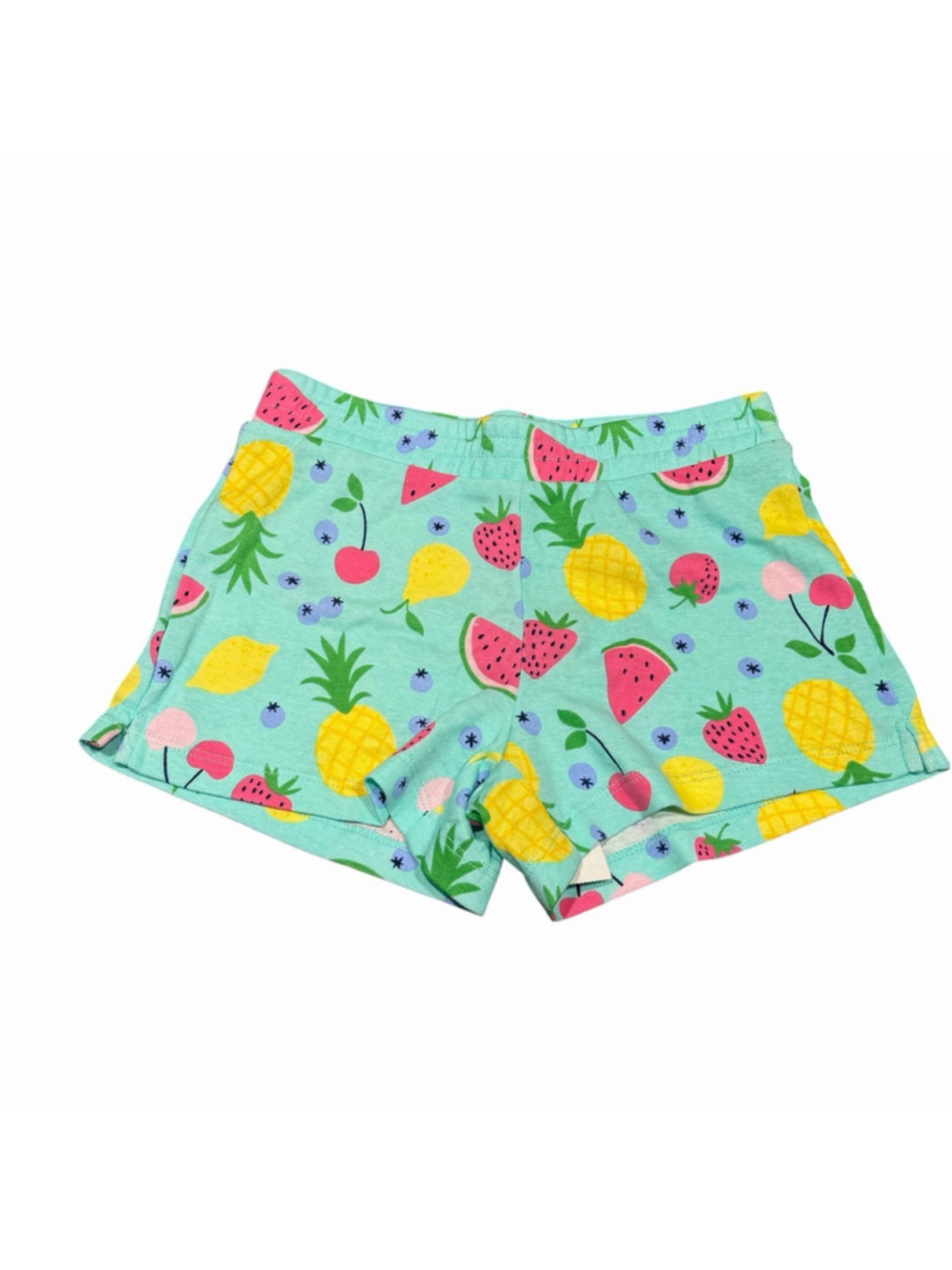 Gymboree Girls Fruit Print Shorts Aqua Tropical Summer S 5-6 Watermelon NWT